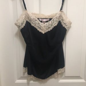 Victoria’s Secret Black & White silk and lace
